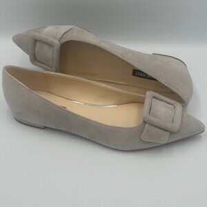 Nine West Women's Gray Suede Jesike Ballet Flats Size 9